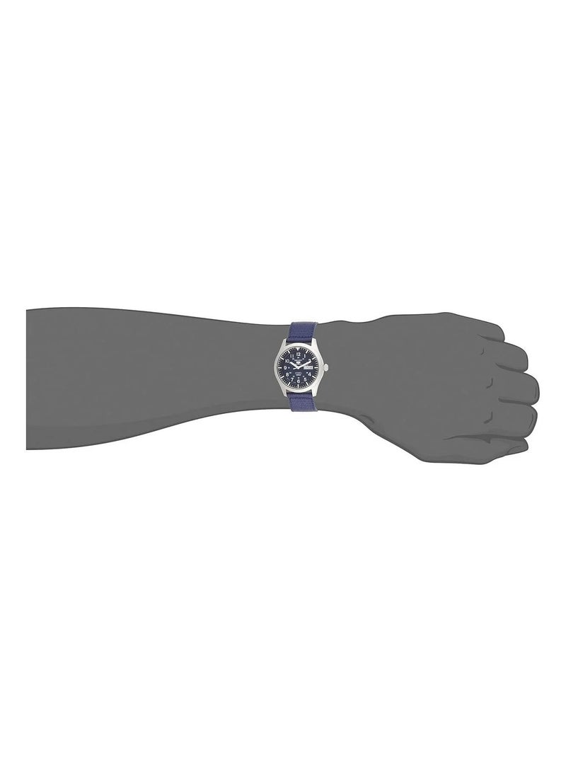 Seiko 5 Sports SNZG11J1 Automatic Men's Watch | Blue Dial | Blue Nylon Strap | 42mm Day-Date - Image 4